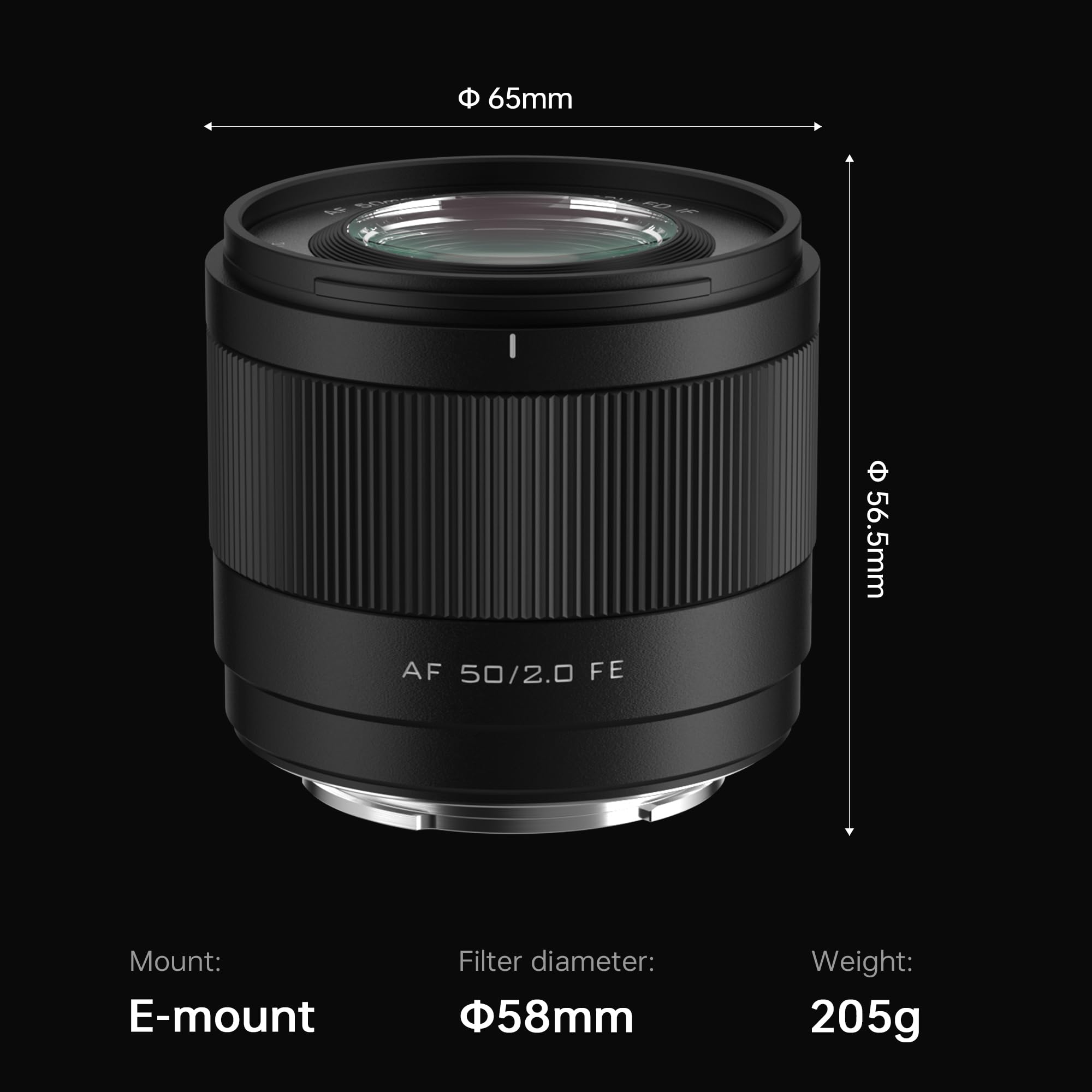 Amazon.com : VILTROX AF 50mm F2.0 FE Full-Frame Autofocus